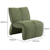 Evie Home Zain Corduroy Accent Chair