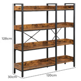 Evie Home Ledger 4 Tier Shelving Unit