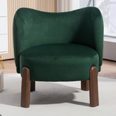 Evie Home Orion Velvet  Accent Chair