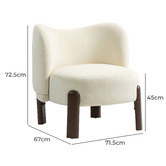 Evie Home Orion Velvet  Accent Chair