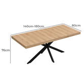 Evie Home Colter Extendable Dining Table