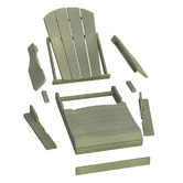 Evie Home Ehommate Outdoor Adirondack Chair
