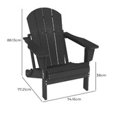 Evie Home Ehommate Outdoor Adirondack Chair