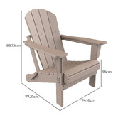 Evie Home Ehommate Outdoor Adirondack Chair