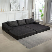 Evie Home Newbury 4 Seater Double Chenille Sofa Bed