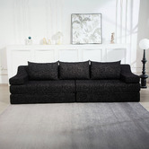 Evie Home Newbury 4 Seater Double Chenille Sofa Bed