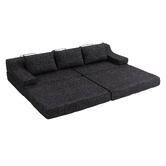 Evie Home Newbury 4 Seater Double Chenille Sofa Bed