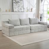 Evie Home Newbury 4 Seater Double Chenille Sofa Bed