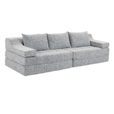 Evie Home Newbury 4 Seater Double Chenille Sofa Bed