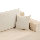 Evie Home Roswell 3 Seater Corduroy Sofa with Left Chaise