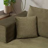 Evie Home Roswell 3 Seater Corduroy Sofa with Left Chaise