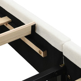 Evie Home Conall Button Tufted Chenille Bed Frame