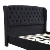 Evie Home Conall Button Tufted Chenille Bed Frame