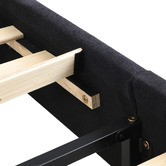 Evie Home Conall Button Tufted Chenille Bed Frame
