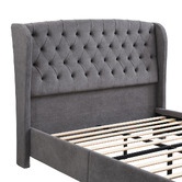 Evie Home Conall Button Tufted Chenille Bed Frame