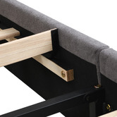 Evie Home Conall Button Tufted Chenille Bed Frame