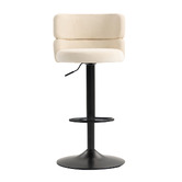 Evie Home Eilis Velvet Adjustable Bar Stools