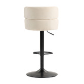 Evie Home Eilis Velvet Adjustable Bar Stools