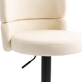 Evie Home Eilis Velvet Adjustable Bar Stools