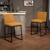 Evie Home 66cm Tiana Faux Leather Bar Stools