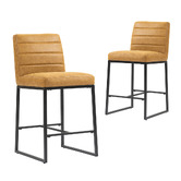 Evie Home 66cm Tiana Faux Leather Bar Stools
