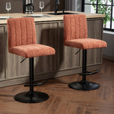 Evie Home Treasa Chenille Adjustable Bar Stools