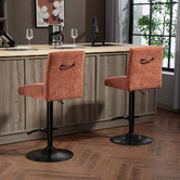 Evie Home Treasa Chenille Adjustable Bar Stools