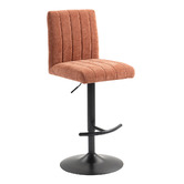 Evie Home Treasa Chenille Adjustable Bar Stools
