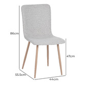 Evie Home Linden Upholstered Dining Chairs