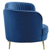 Evie Home Atasha 3 Seater Velvet Sofa