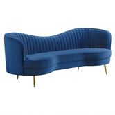 Evie Home Atasha 3 Seater Velvet Sofa