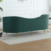 Evie Home Atasha 3 Seater Velvet Sofa