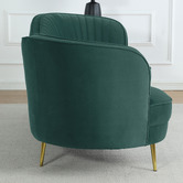 Evie Home Atasha 3 Seater Velvet Sofa