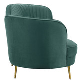 Evie Home Atasha 3 Seater Velvet Sofa
