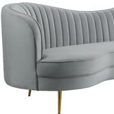 Evie Home Atasha 3 Seater Velvet Sofa