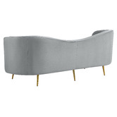 Evie Home Atasha 3 Seater Velvet Sofa