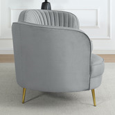 Evie Home Atasha 3 Seater Velvet Sofa