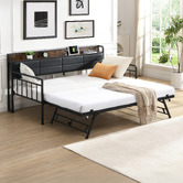 Evie Home Harper Double/King Daybed with Trundle &amp; Charging Station