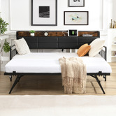 Evie Home Harper Double/King Daybed with Trundle &amp; Charging Station