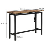 Evie Home 2 Seater Anslie Bar Table with Charging Station &amp; Stool Set