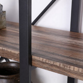 Evie Home Keanna Industrial 4 Tier Shelving Unit