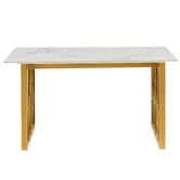 Evie Home Berryl Marble-Look Dining Table