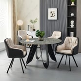 Evie Home Brandon Marble-Look Dining Table