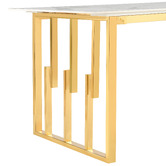 Evie Home Berryl Marble-Look Dining Table