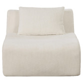 Evie Home Claire Linen Armless Lounge Chair