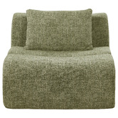 Evie Home Claire Linen Armless Lounge Chair