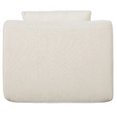 Evie Home Claire 3 Seater Linen Modular Sofa &amp; Ottoman Set