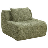Evie Home Claire Linen Armless Lounge Chair