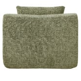 Evie Home Claire 3 Seater Linen Modular Sofa &amp; Ottoman Set