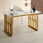 Evie Home Berryl Marble-Look Dining Table